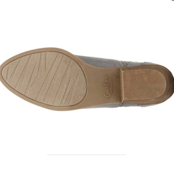 Carlos by Carlos Santana The Marteen Laser Cut Ankle Bootie Gray Suede Size 7 - Picture 3 of 10